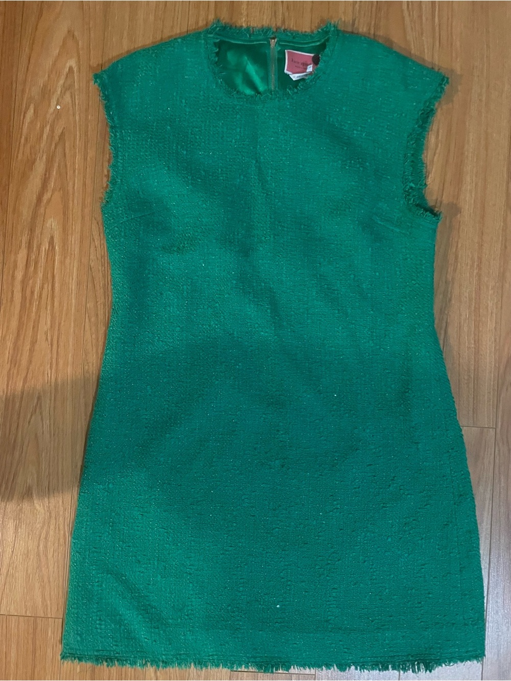 Kate Spade Green Tweed Shift Dress